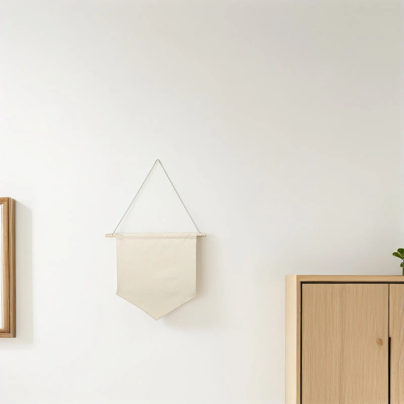 3Pcs Canvas Hanging Flag Banner Blank Wall Mount Display for Pin Collection Organizer Enamel Pins Lapel Badge DIY Decorative