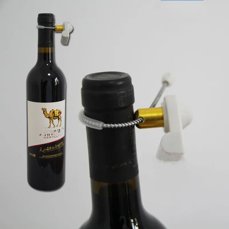 60 Pieces Special Anti-Theft Fastener for Supermarket Red Wine Anti Theft Magnetic Fastener for Wine Bottle AM58Khz