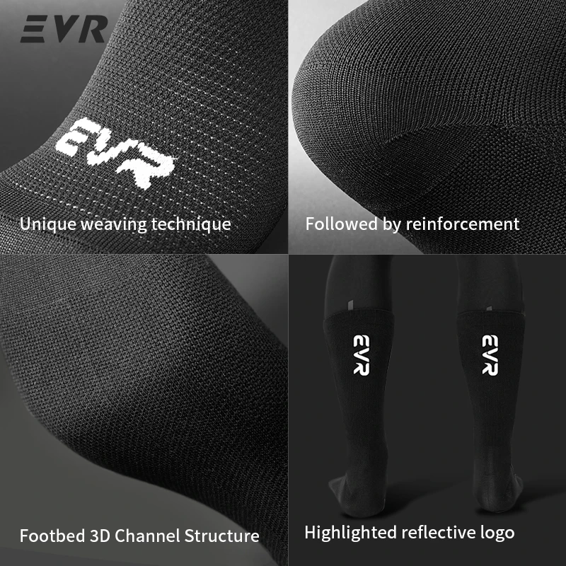 EVR Cycling Socks Professional Unisex Cycling Road Mountain Bike Sports Socks Stockings High Elastic Running Bike Accessories - view 4