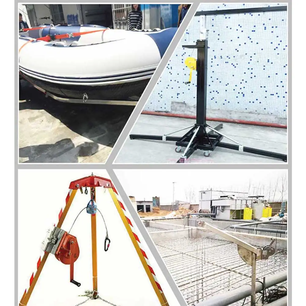 2025 Heavy Duty SS304 Hand Winch 1200/800LB Manual Hoist with Bi-Directional Lock for Marine/Truck/Construction Lifting