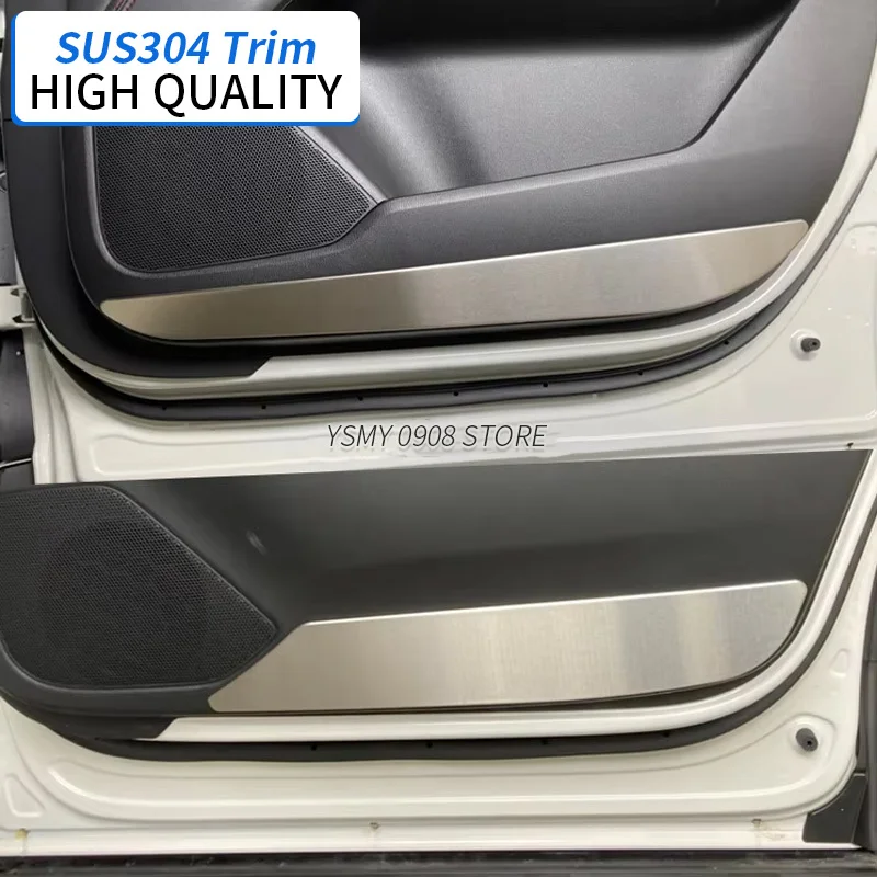 

High Quality Stainless Steel Chrome Styling Interior Accessories 4 Pcs Car Door Inner Protector Trim for Mazda CX-8 KG 2022 2023