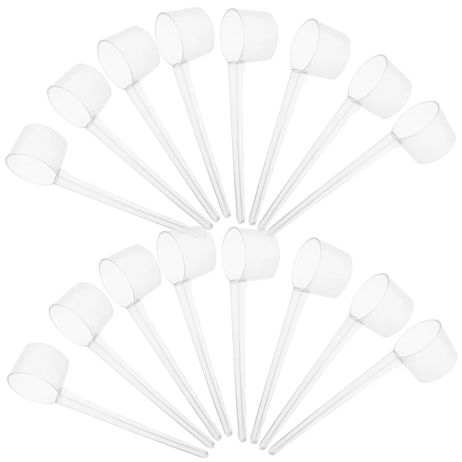 50Pcs Measuring Spoons Set Stainless Steel Coffee Scoop for Powder Sugar Milk Formula Kitchen Baking Cooking Quantifying Tool