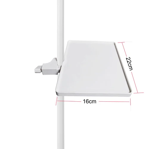 Imagen 2 del producto Bandeja de tarjeta de sonido con luz de media luna, 22x16CM, abrazadera Universal, plataforma de Clip, maquillaje de pestañas, bandeja de transmisión en vivo cosmética