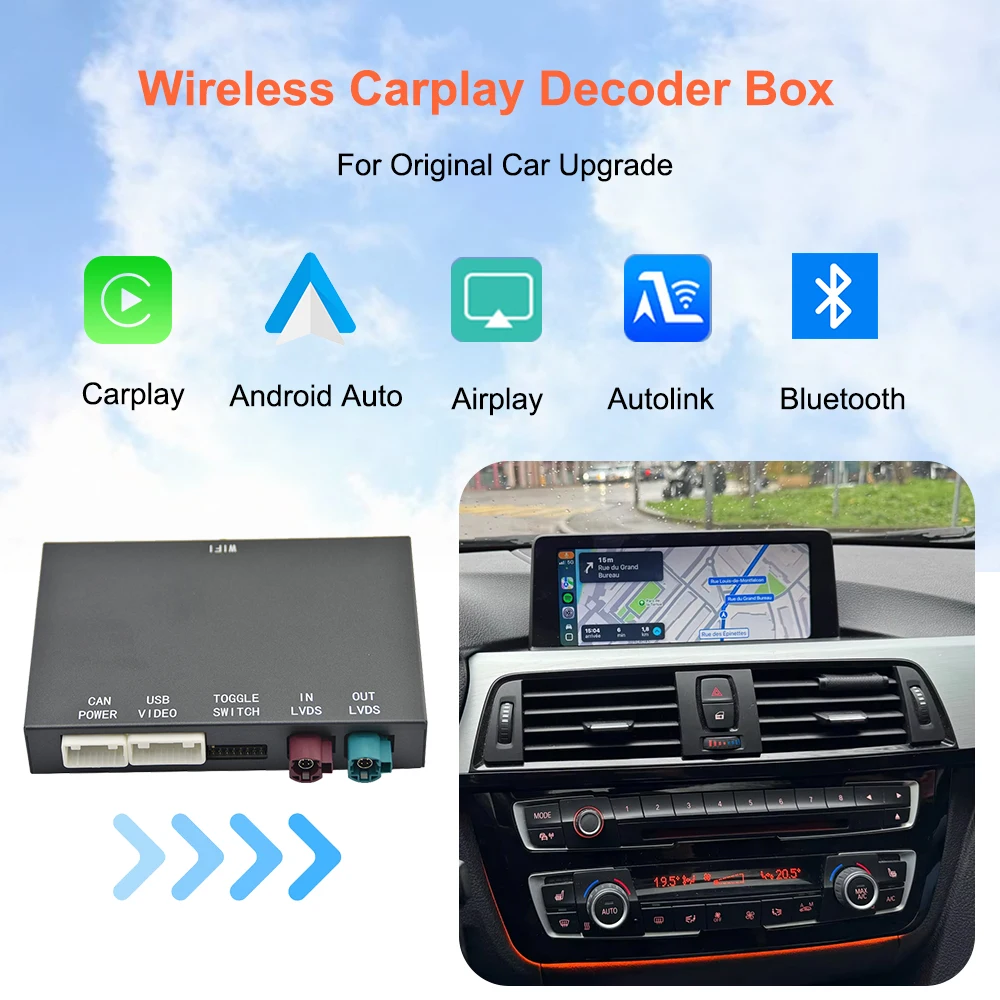 Bonroad-مشغل أندرويد لاسلكي لبي دبليو ، نظام NBT ، سلسلة 1 2 3 4 5 ، X1 X3 X4 X5 F20 F21 F30 F31 F34 F10 F48 F25 F26 F15 F60 F10 #6