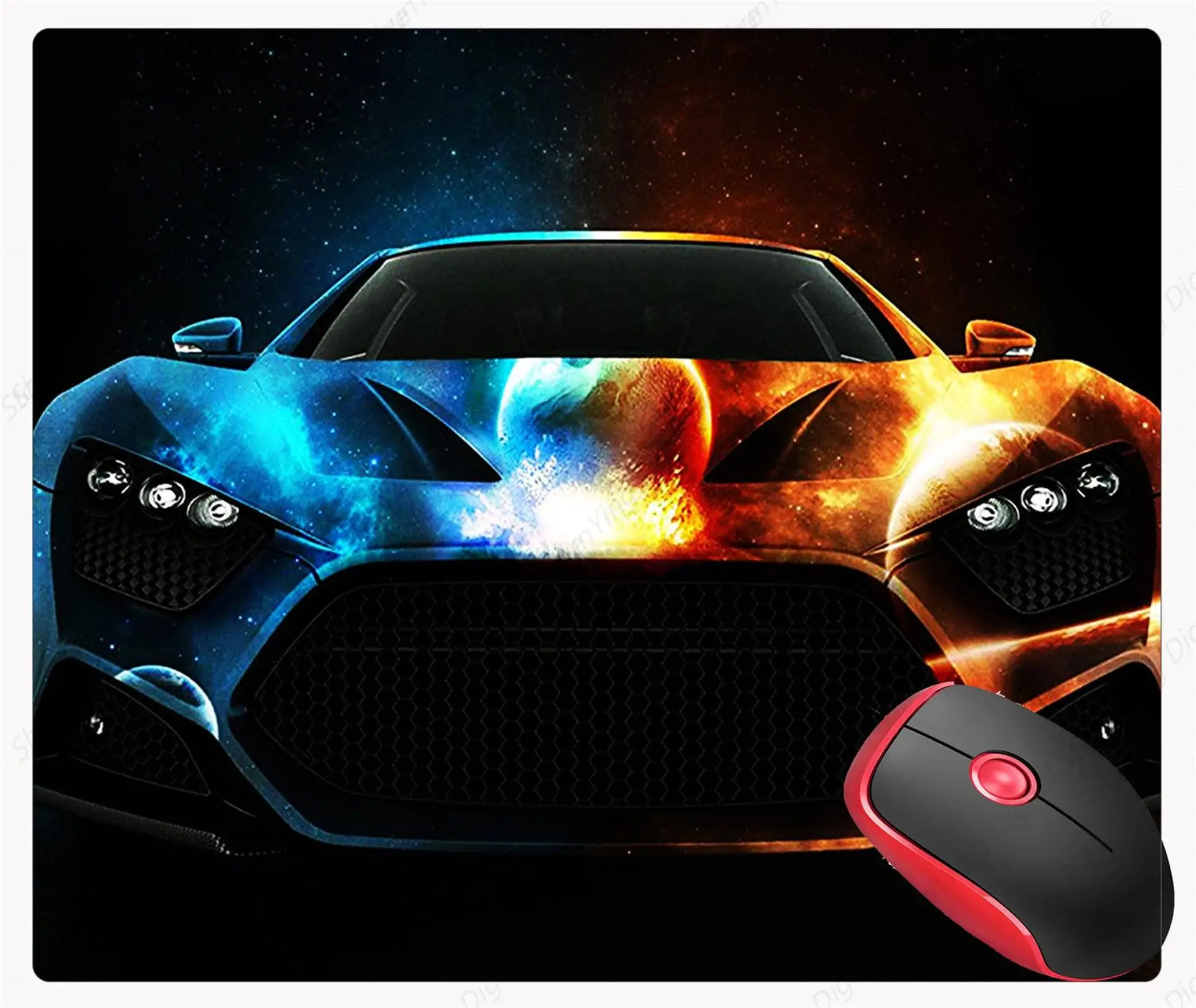 

Cool Car Gaming Mouse Pad Anti Slip Rubber Square Mouse Pad Laptop Pc Office Home Mouse Pad 25*30cm