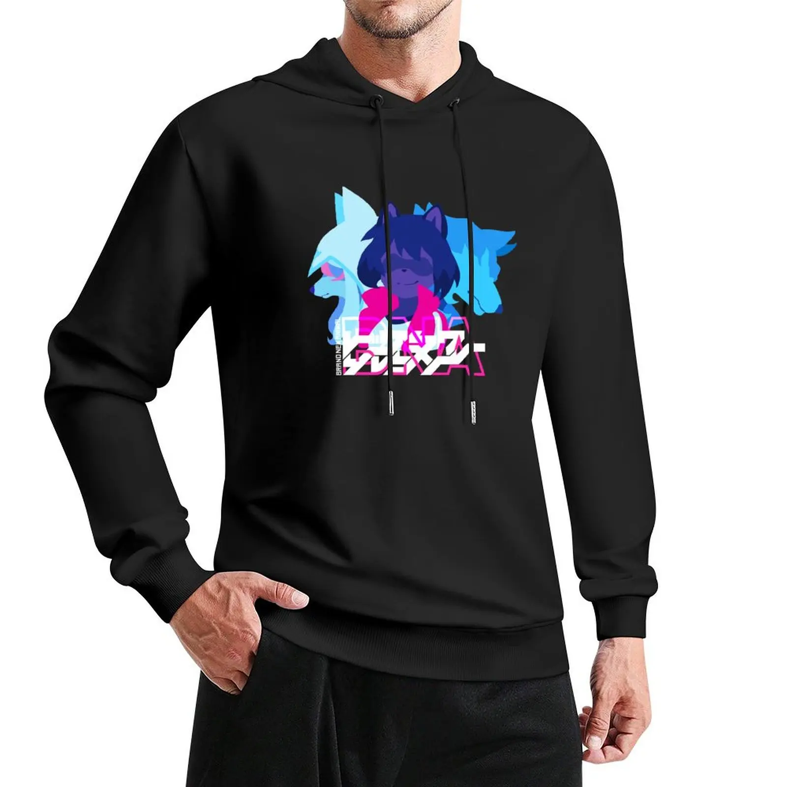 

Brand New Animal Shirou Michiru Nazuna Flat Icon Pullover Hoodie mens clothes tracksuit men