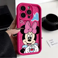 Disneys Mickeys Minnies Mouses Finger Heart Phone Case For iPhone 1615 14 13 12 11ProMax 78Plus XRXSMAX MINI Y2K Cute Back Cover