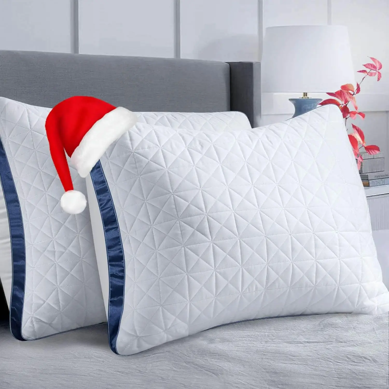 

Набор охлаждающих подушек королевского размера из 2 шт., дышащая поддержка для сна на боковой животе и спине