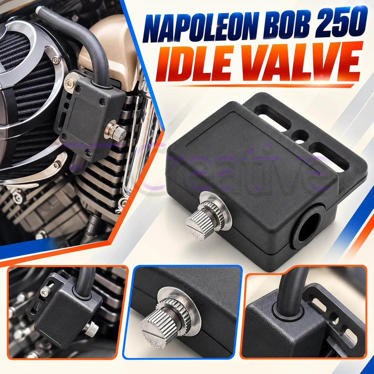 Motorcycle Engine Idle Stabilizer Idle Air Control Valve For Benda Napoleon Bob 250