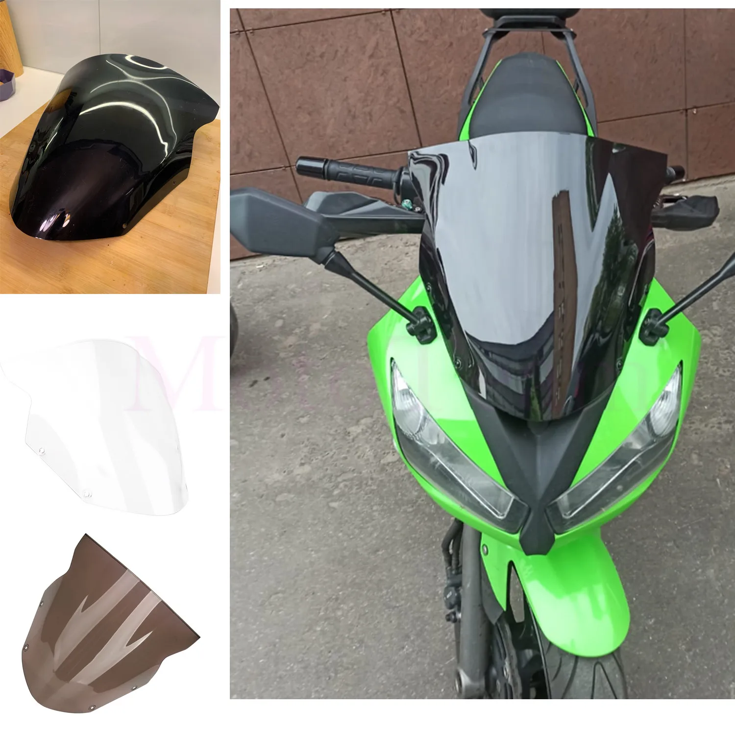 New For Kawasaki NINJA 650 ER6F ER-6F EX650R 2009 2010 2011 09 10 11 Motorcycle screen Windshield WindScreen High quality