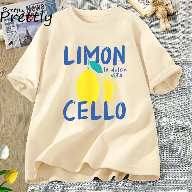 Lemon Amalfi Coast T Shirt Italy Tshirt Men Women Summer Vacation T-Shirt Retro Graphic Tee Cotton Short Sleeve Vintage Clothes