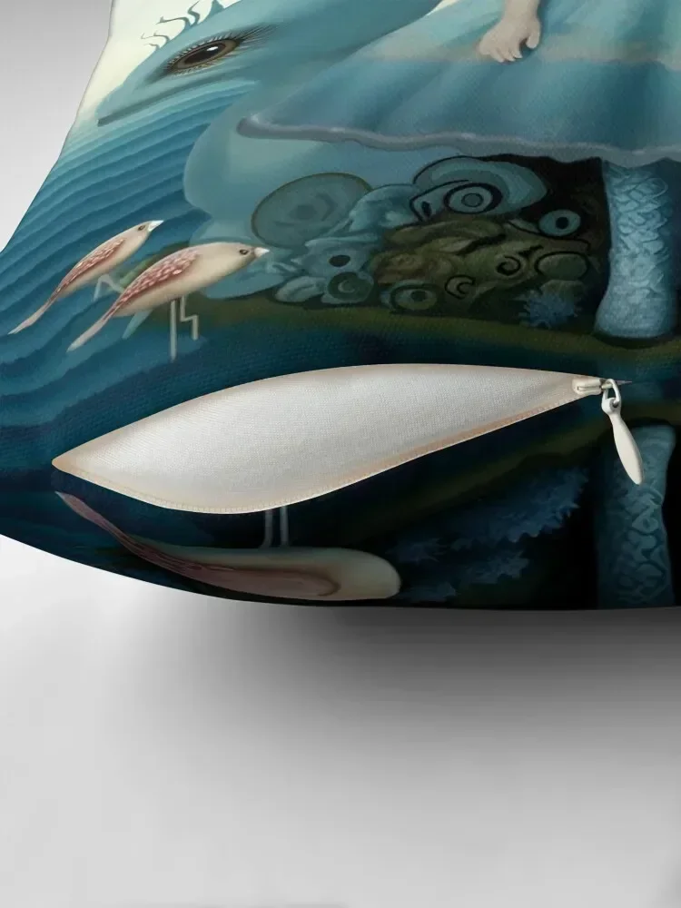 رسم فتاة صغيرة لطيفة في تجعل العالم المؤمن. اسمه جولي رمي وسادة وسادة ديكور وسادة #2