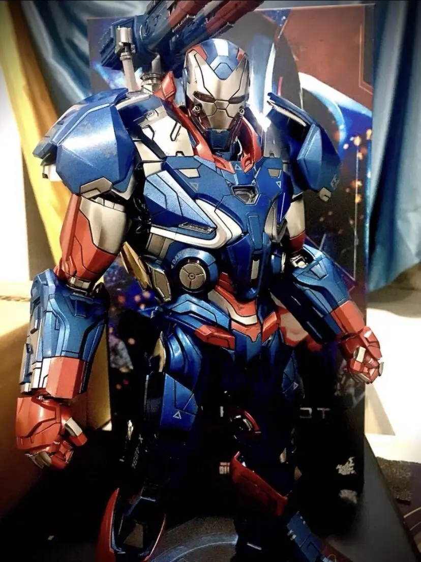 Oryginalne Hottoys Marvel Avengers: Endgame stop Iron Patriot 2.0 1/6 Anime kolekcja figurek Model zabawki dla dzieci prezenty