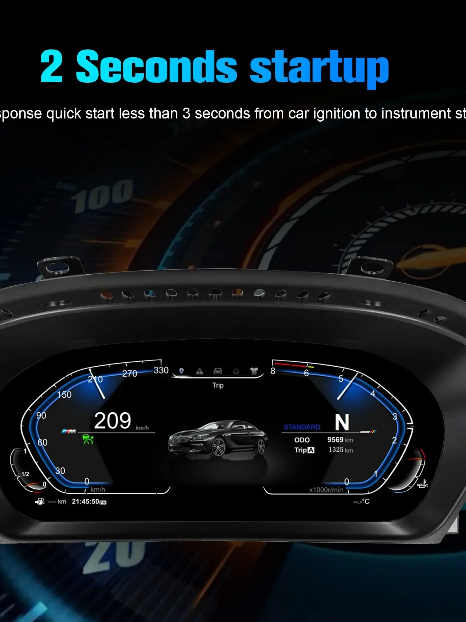 Cluster Dashboard Für BMW Z4 E89 2009-2017 Serie Digital 7UI Tacho LCD instrument panel instrument ID7 ID8