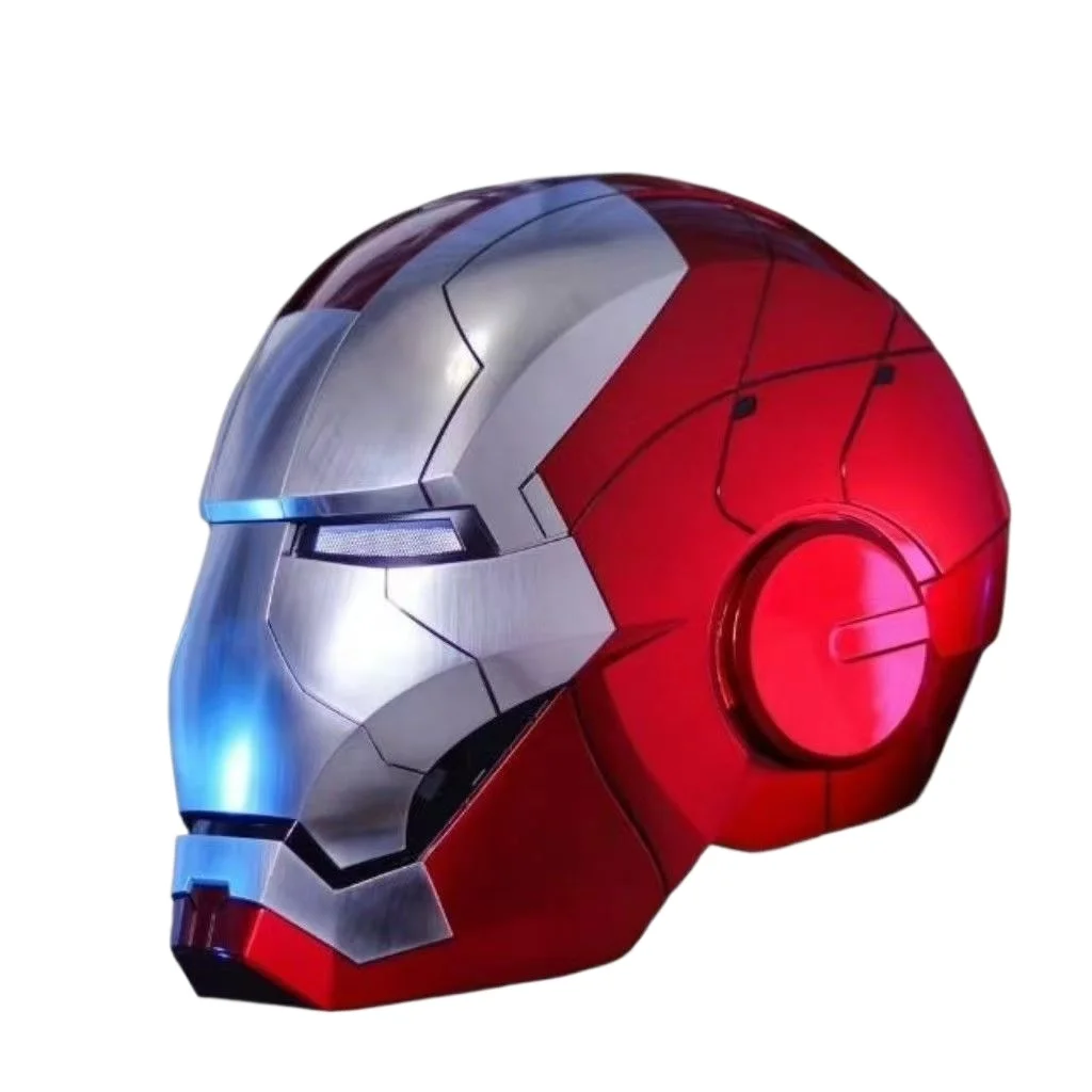 Iron Man Helm Mk5/MK50 Elektrisch Spraakgestuurd Bedienbaar Draagbaar 1:1 Masker Automatisch Openen Sluiten Model Figuur Volwassen Speelgoed Cadeau