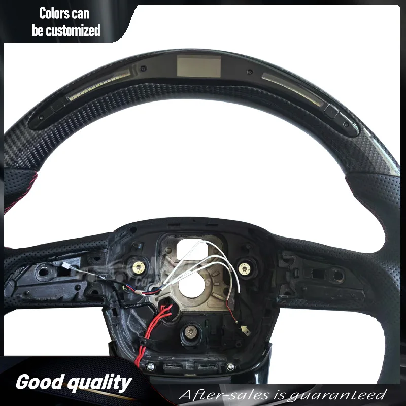 Carbon Fiber Heated Steering Wheel, Suitable For Audi Q5 SQ5 Q5L Q7 Q8, Equipped With LED light Group, Car Accessories