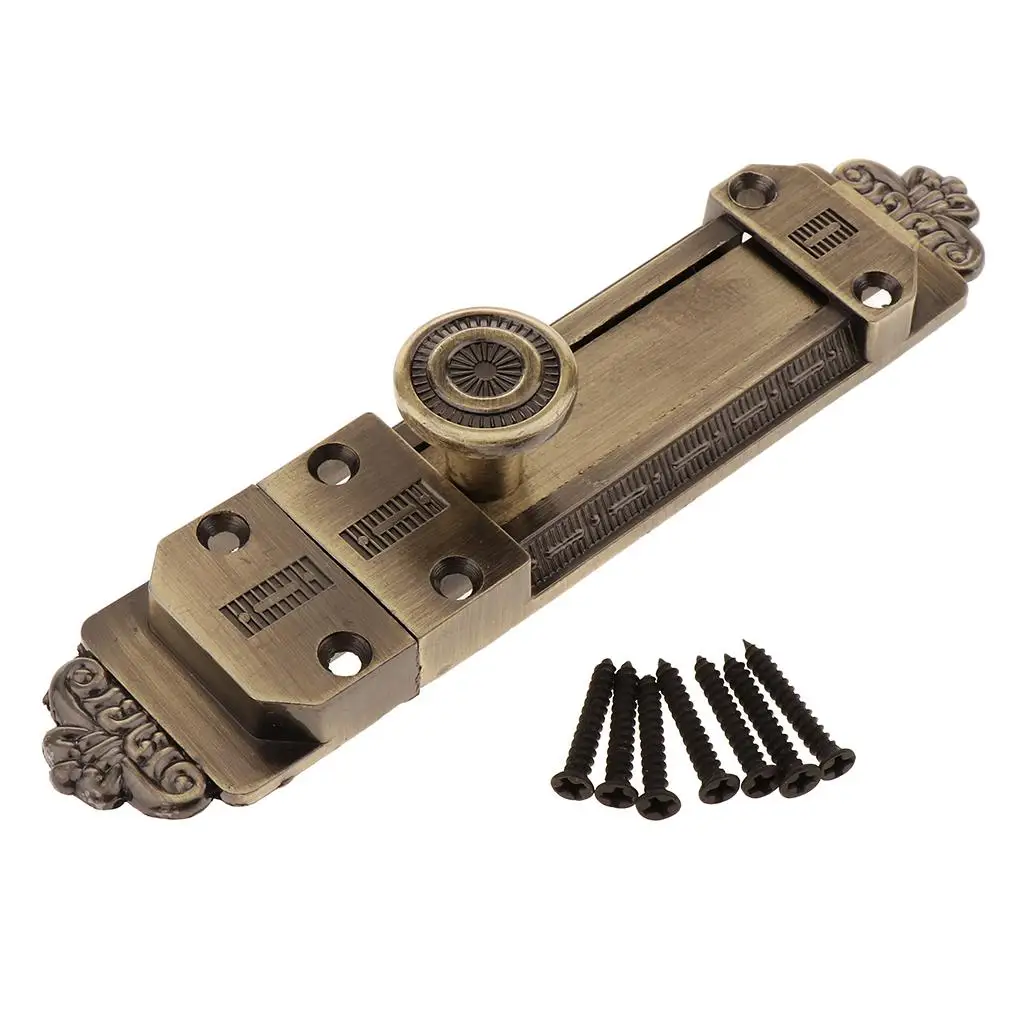 나사가 있는 골동품 문 슬라이딩 래치 창 래치 홈 DIY 도구