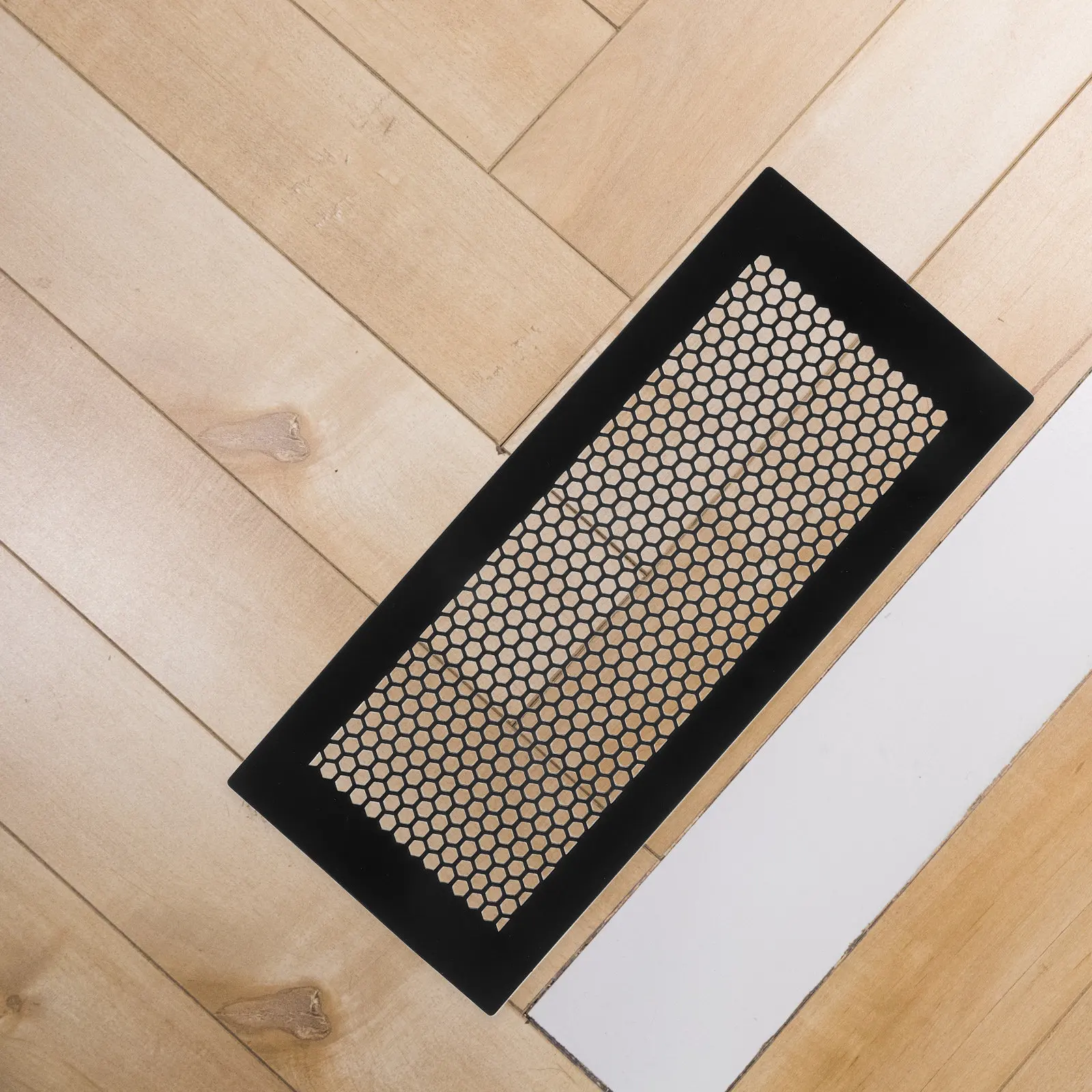 2Pcs Floor Vent Cover Silicone Honeycomb Mesh Flush Mount Heating Cooling Register Deflector 4x10 Airflow Vent Grille for Home view 2