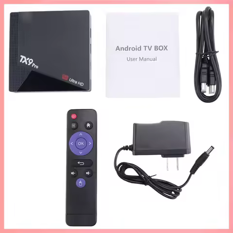 Y23A-Smart Tv Box TX9 Pro TV Box 6K HD Dual Brand 2.4G 5.8G Wifi Media Player Aiiwinner H313 Smart TV Box US Plug