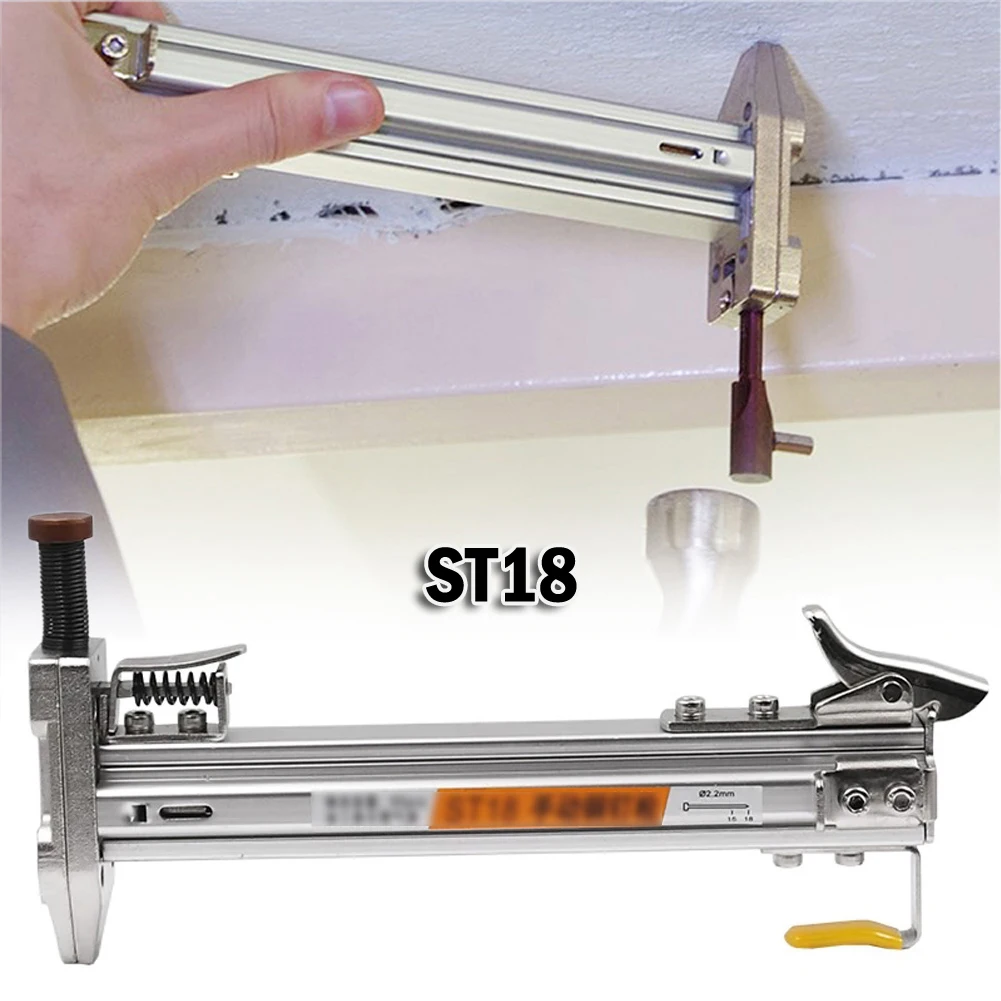 1Pcs ST18 Manual Steel Nailer Semi-Automatic Cement Nail Wire Slot Nailing Device Nailing Machine Woodworking Tacker Power Tools