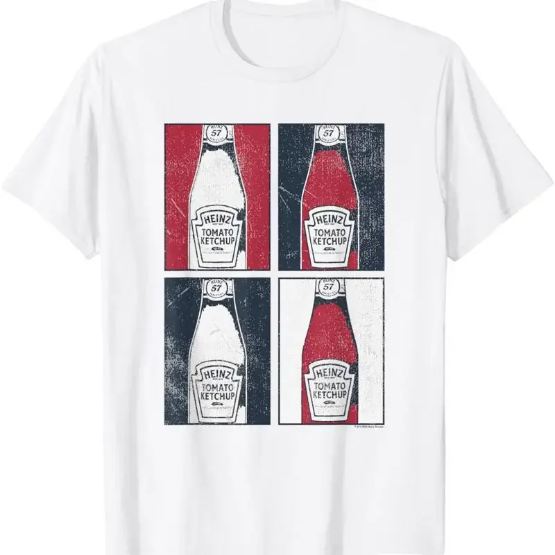 Heinz Tomato Ketchup Vintage Retro Frames Big Chest Poster T Shirt