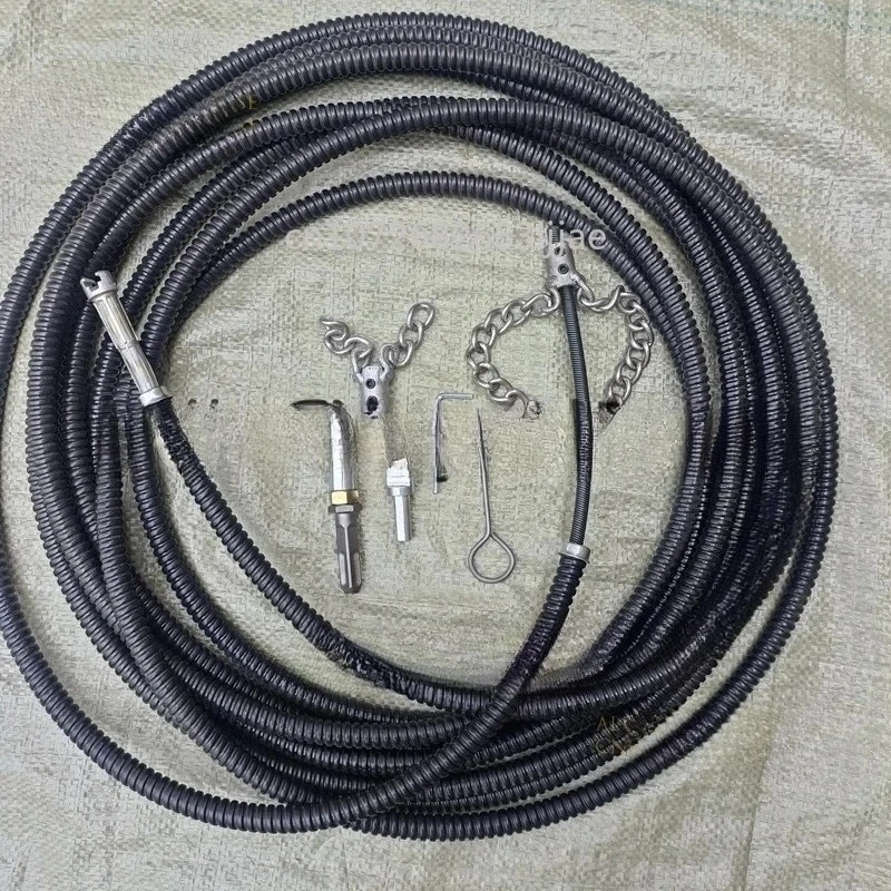 Electric Sewer Dredging Tool with Solid Chain Spring Oil Plugging Pipe Dredger Special Artifact for CleaningElectric Sewer Dredg