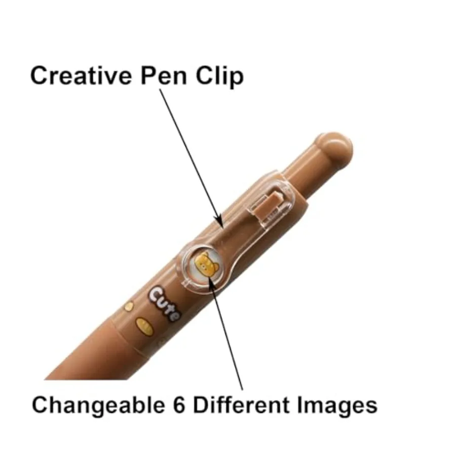 8 шт. милые мини-ручки с кроликом и медведем Kawaii ручка с кроликом выдвижная короткая маленькая карманная ручка со сменными изображениями черные чернила для Pue N