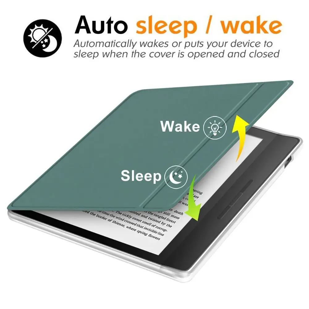 Auto Sleep/Wake e-Reader Case 7 polegadas Acrílico Escudo Protetor Ultra Fino À Prova de Choque para KOBO Libra Color/Libra 2