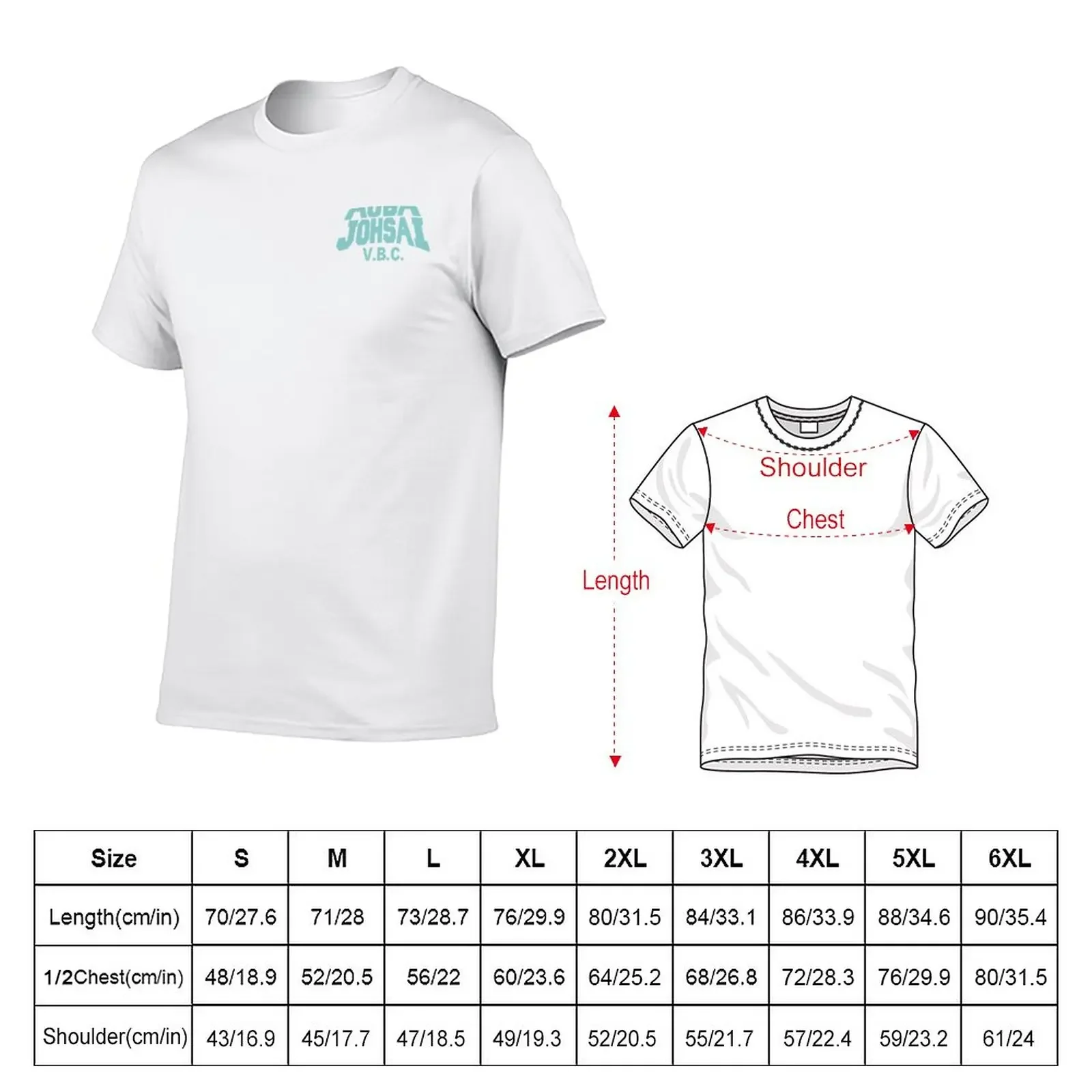 Aoba Johsai VBC T-Shirt korean fashion new edition mens white t shirts