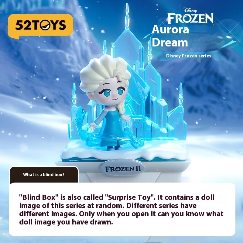ของเล่นฮอต 52toys ดิสนีย์ โฟรเซ่น ซีรีส์ ออโรร่า ดรีม บลายด์บ็อกซ์ ของเล่นน่ารัก ทำมือ ของเล่นยอดฮิต ของขวัญเซอร์ไพรส์สำหรับเด็กในวันหยุดและวันเกิด
