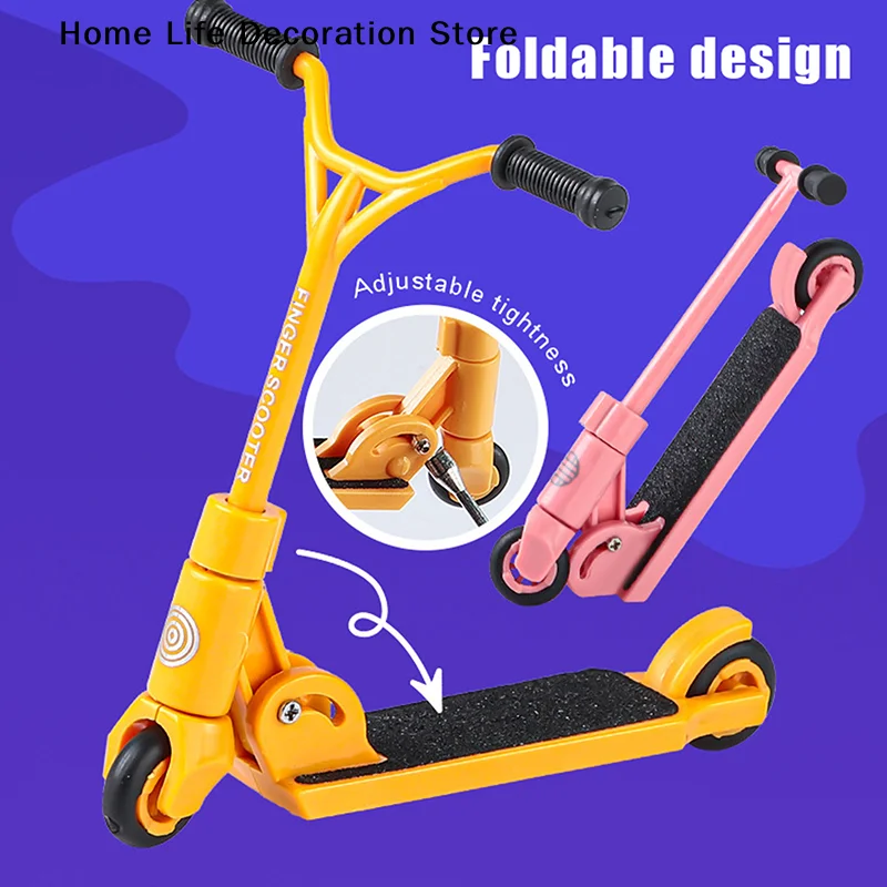 Kids Kick Scooter Finger BMX Foldable T-type Finger Scooter With Brake Educational Toys Finger Skateboards Fun Fingertip Movemet