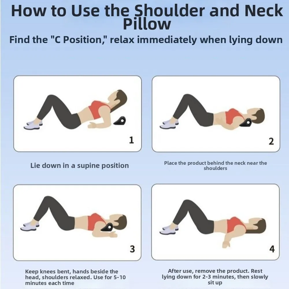 Multi-Purpose Cervical Massage Pillow Neck Support Wear Resist Neck Shoulder Pillow Soothing Massage Chiropractic Pillow