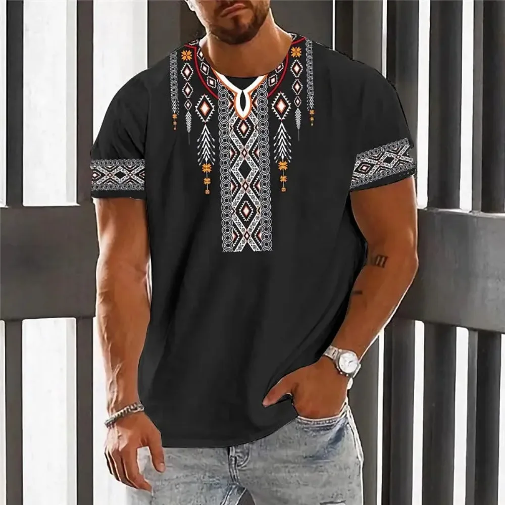 

Vintage Men's T-shirt 3D Print shirt Fashion Men's Short Sleeve Simple Tops Summer Casual O-Neck Tops Men's Oversized Clothing