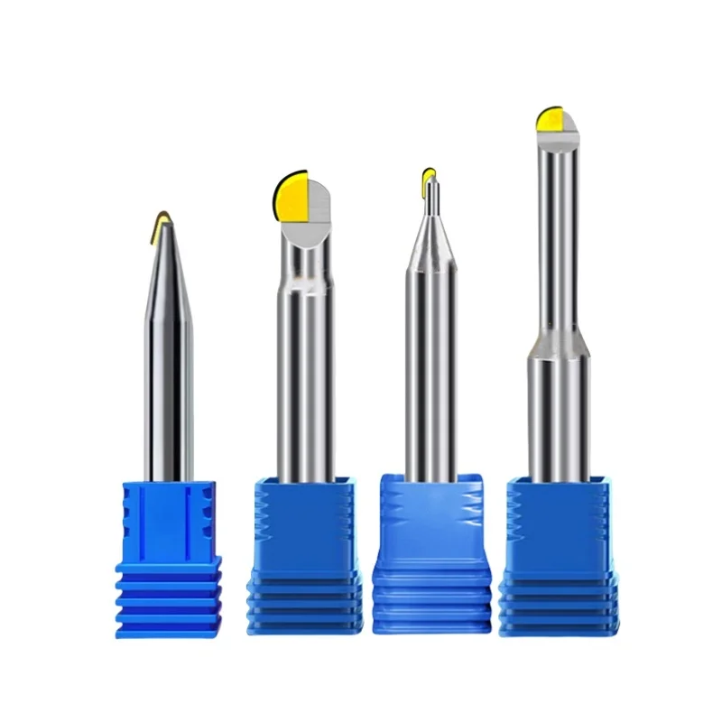 

MCD Ювелирные изделия Монокристалл R0.5-R4 Алмазная фреза с ЧПУ Твердосплавная сферическая концевая фреза для станка с ЧПУ