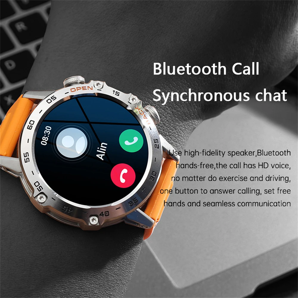 GFORDT Bluetooth Call Smart Watch 1.39 Inch 400mAh Ultra Long Standby Heart Rate Outdoor Waterproof Sport Smartwatch Men Women