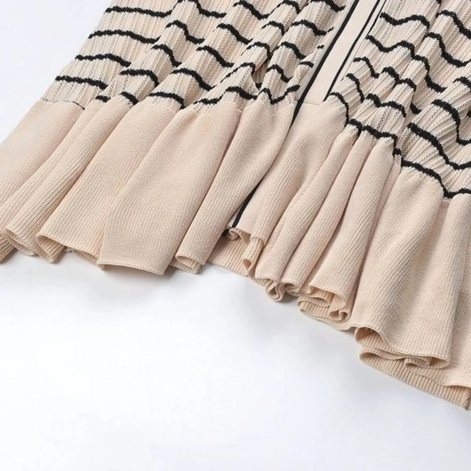 Leosoxs verão roupas femininas manga de cinco pontos vestido longo listra único breasted gola v maxi vestido senhora do escritório casual em camadas