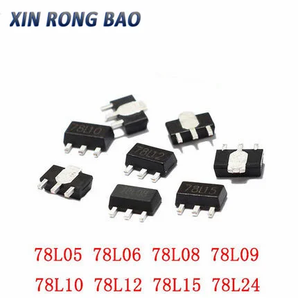 20PCS 78L05 SOT89 SOT SMD SOT-89 Triode 78L06 78L08 78L09 78L10 78L12 78L15 79L05