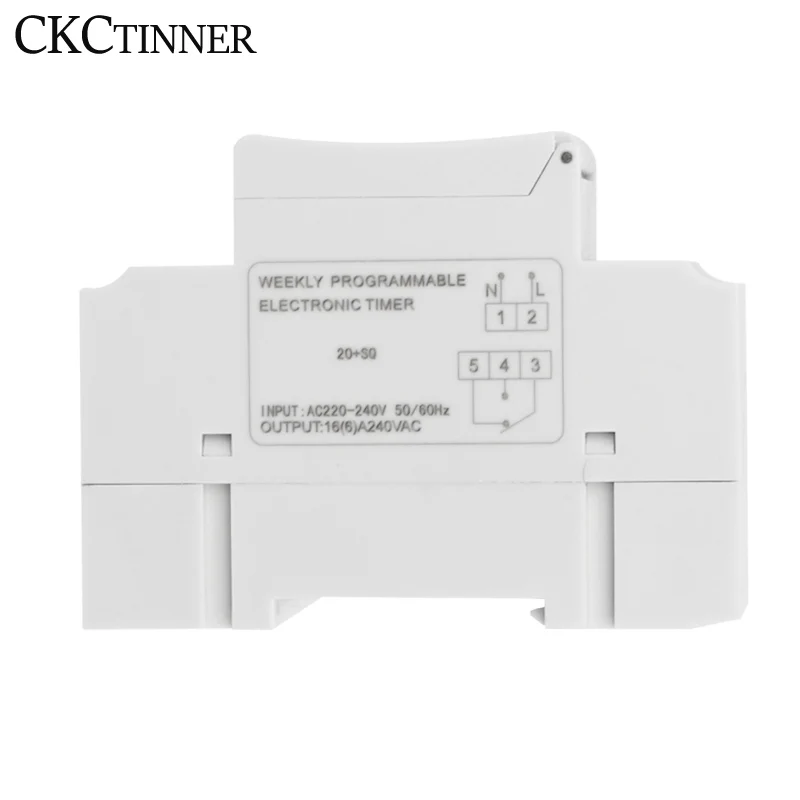 LCD Digital Timer AHC15A Programmable TIME Relay Timer Switch Controller 12V 24V 48V AC 110V 220V Electronic Weekly Counter