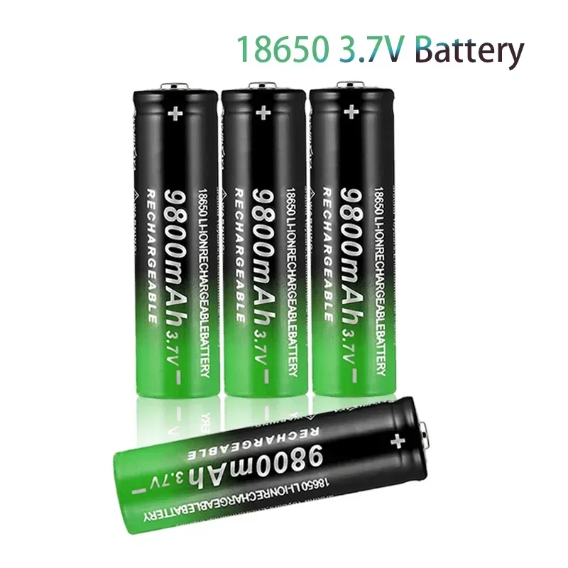 One Hundred % New 18650 3.7V 9800mah Flashlight Headlamp Rechargeable Battery Lithium Ion Rechargeable Battery 18650