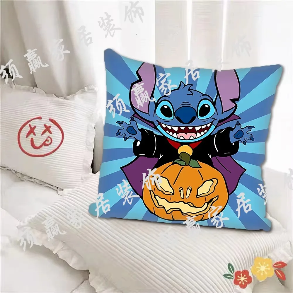 Super soft pillowcase [Stitch] cartoon anime pillow dormitory bedroom pillow cushion student day gift 45x45 home decoration