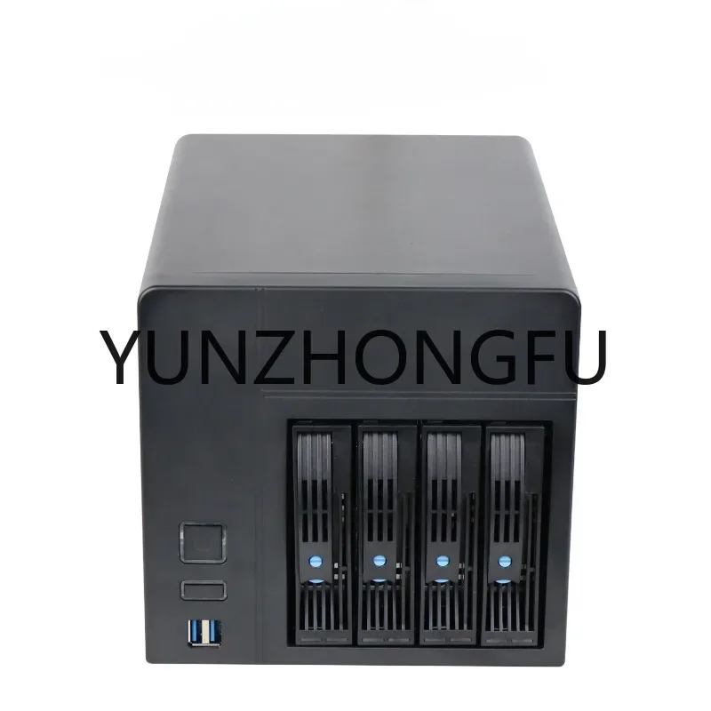 

2023new 4-bay Nas home office DIY hot swappable IPFS server mini itx chassis small 1U power supply