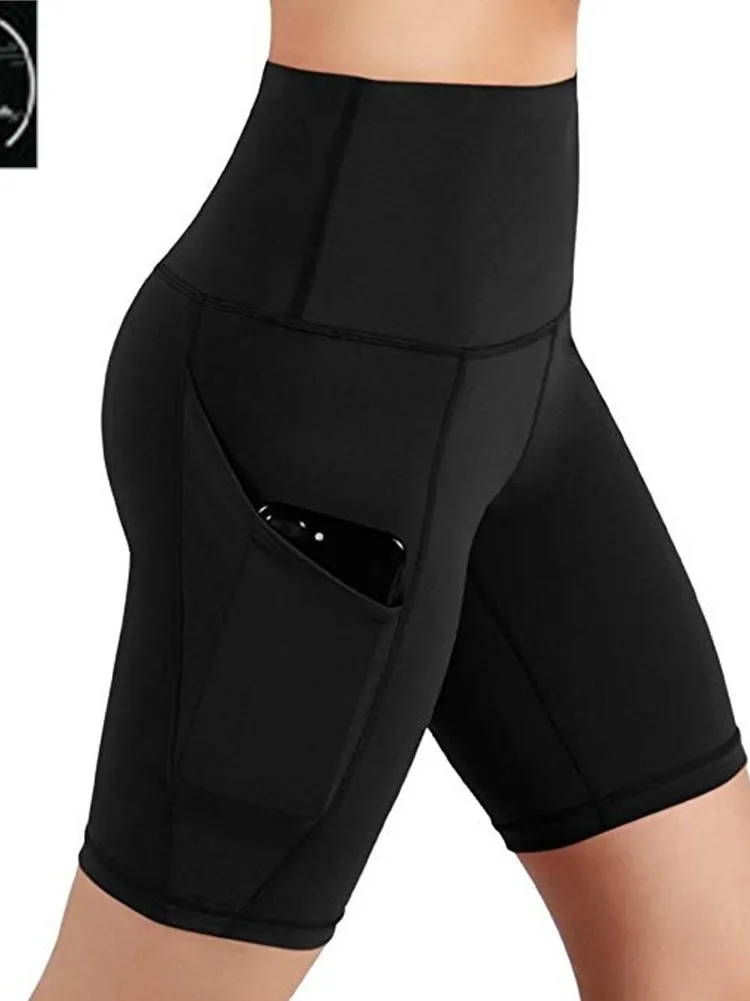 

Новые модные женские велосипедные шорты с высокой талией из ПВХ-материала, облегающие, повседневные брюки для женщин среднего возраста