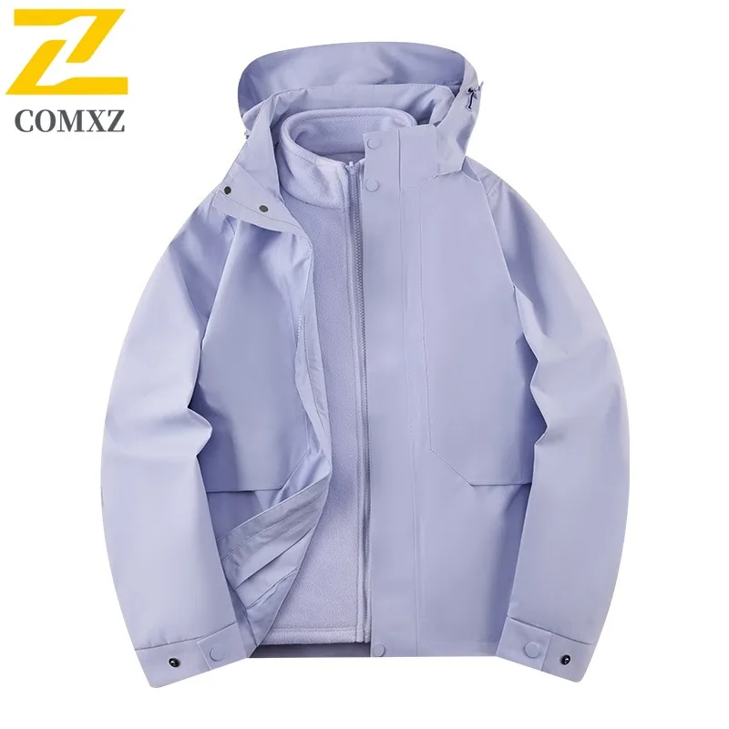 سترة COMXZ للرجال لتسلق الجبال بتصميم سميك مريح للاستخدام الخارجي مقاوم للرياح في الشارع معاطف شتوية خفيفة الوزن ومريحة #1