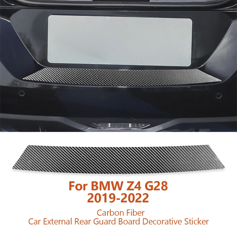 

For BMW Z4 G28 G29 2019-2022 Car-styling Carbon Fiber Car External Rear Guard Board Decorative Sticker Interior Auto Accessories