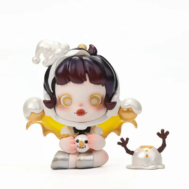 

Pop Mart SKULLPANDA Bright Christmas Genuine PVC Elevator Kawaii Action Figure Ornaments Doll Desktop Home Decor Girls Gifts