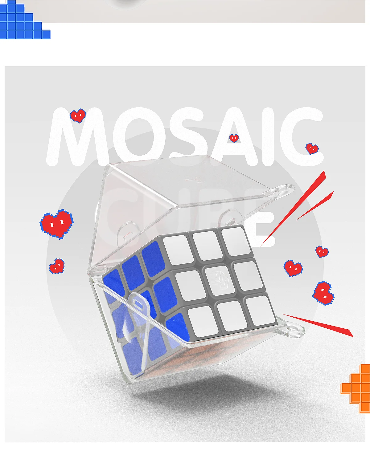 GAN 328 Grey 3x3 Magic Cube Professional Stickerless Cube Puzzle Toys Children Gift Cubo Magico