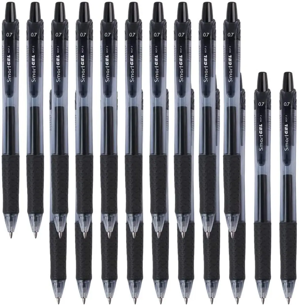 

45-Pack Black Gel Pens, Retractable Medium Point, Smooth Writing with Comfort Grip for Home, Office & School