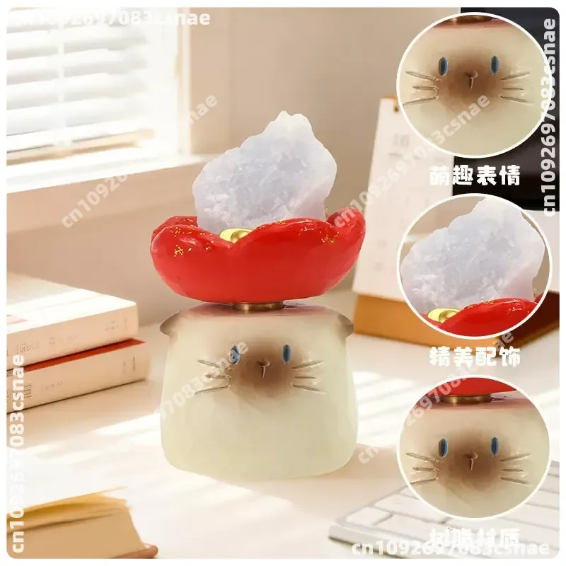 New Cat PAI Good Luck Meow Energy Blind Box Natural Crystal Desktop Decoration Cartoon Cute Meow Cute Ornaments Gift In Stock - view 5