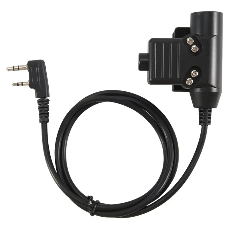 

LXYB18B U94 7.0Mm PTT Cable Plug Headset Adapter 2PIN For Baofeng UV-5R UV-S9 Plus UV-82 AR-152 Walkie Talkie Two Way Radio