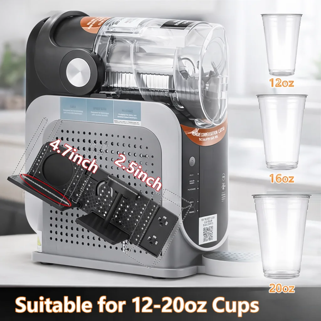 Plastic Cup Holder for Ninja Slushie Machine FS301, 3-in-1 Cup Organizer Compatible with Ninja Slushie Machine Accessories